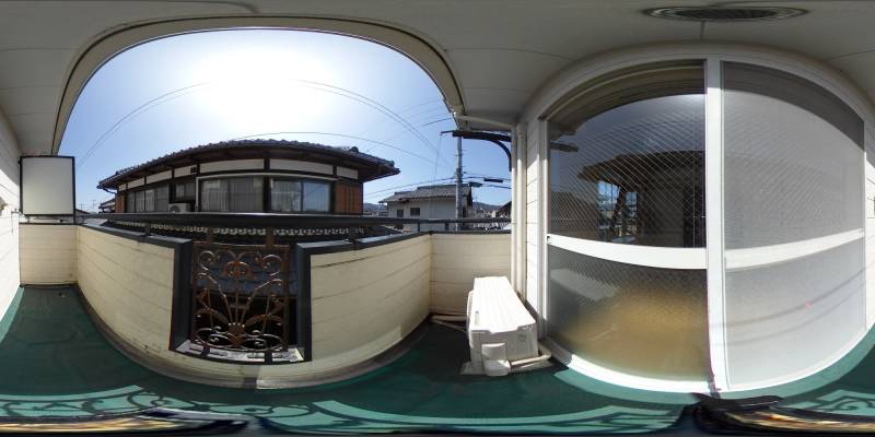 パノラマ画像バルコニー