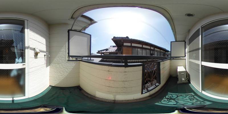 パノラマ画像バルコニー