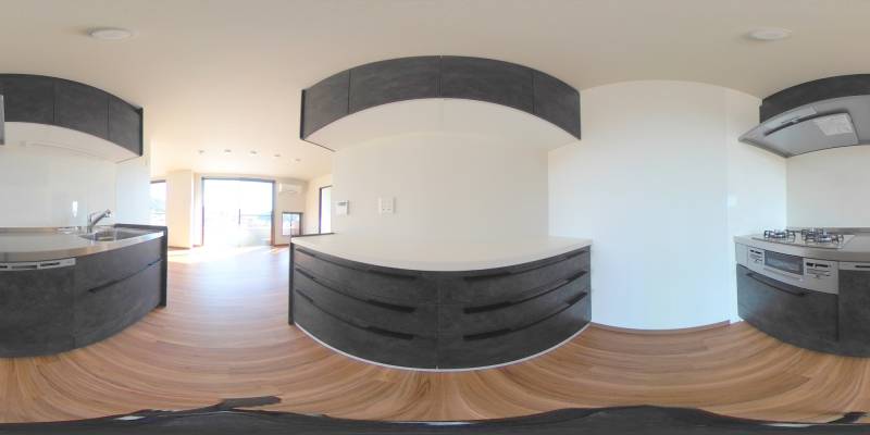 パノラマ画像キッチン