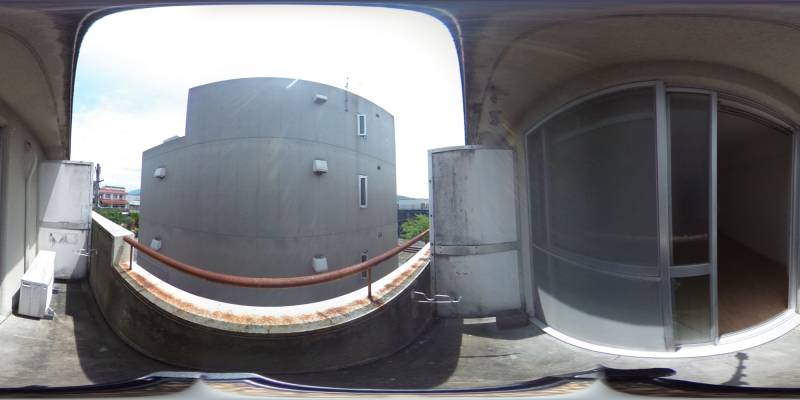 パノラマ画像バルコニー