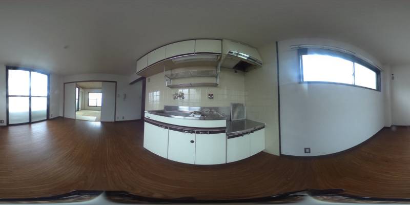 パノラマ画像キッチン