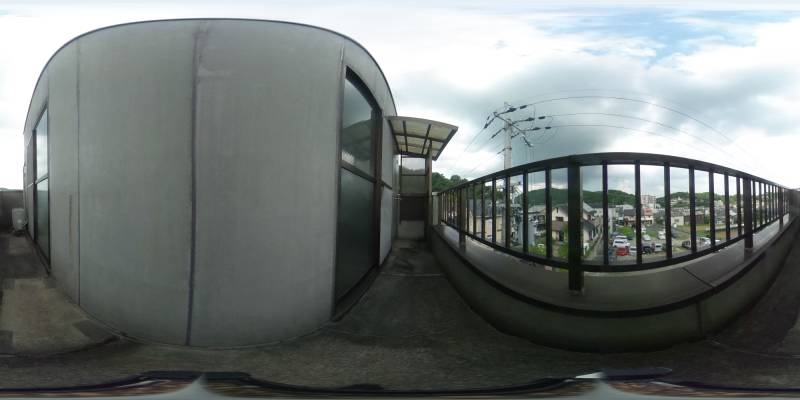 パノラマ画像バルコニー