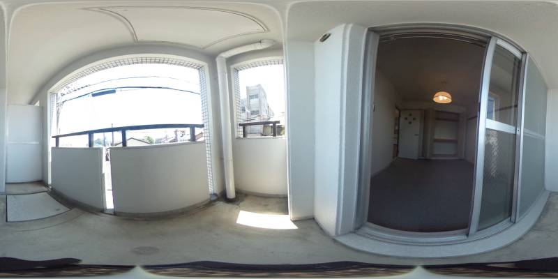 パノラマ画像バルコニー