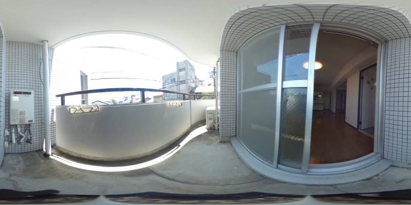 パノラマ画像バルコニー