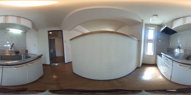 パノラマ画像キッチン