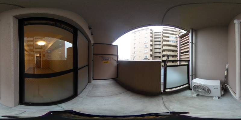 パノラマ画像バルコニー