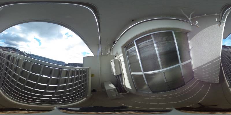 パノラマ画像バルコニー