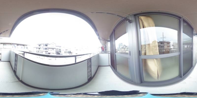 パノラマ画像バルコニー