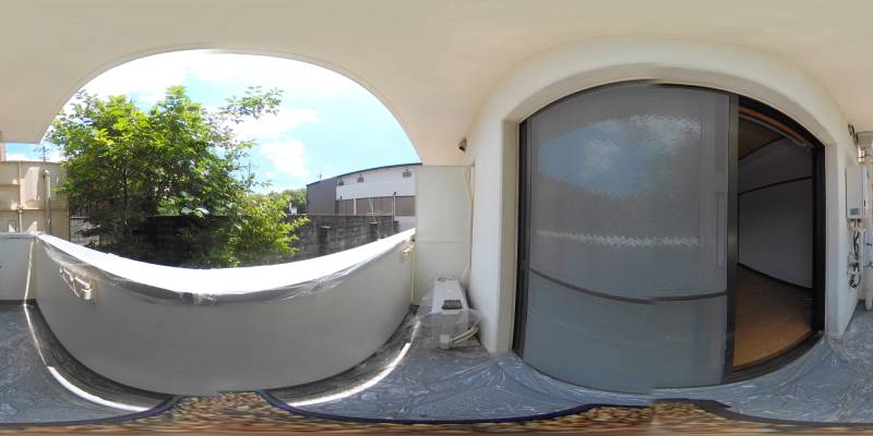 パノラマ画像バルコニー