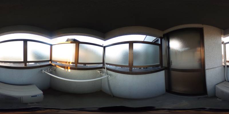 パノラマ画像バルコニー