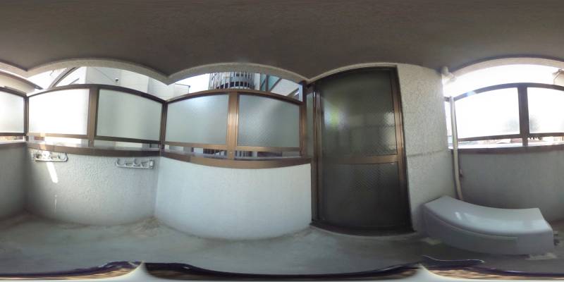 パノラマ画像バルコニー