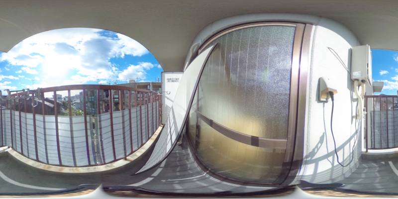 パノラマ画像バルコニー