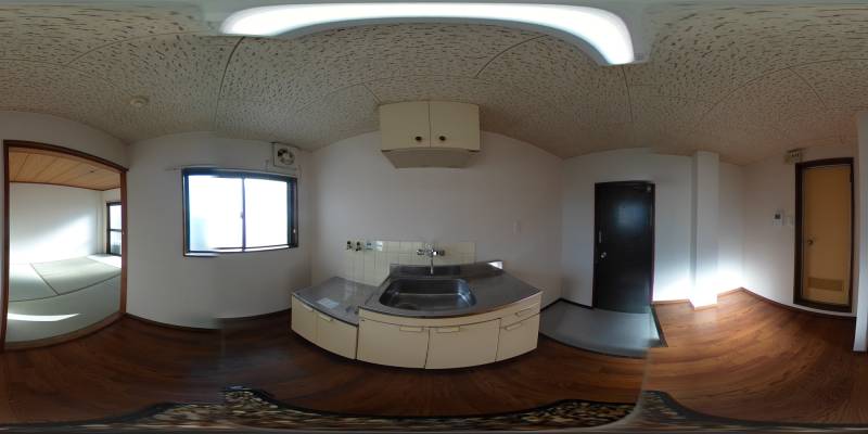 パノラマ画像キッチン