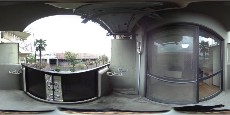 パノラマ画像バルコニー