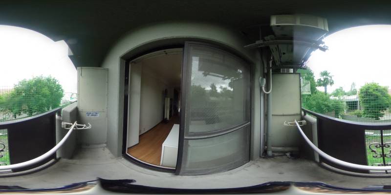 パノラマ画像バルコニー