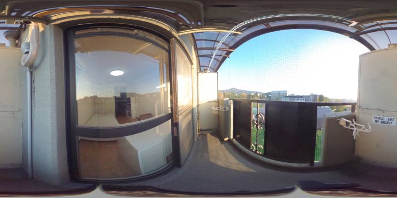 パノラマ画像バルコニー