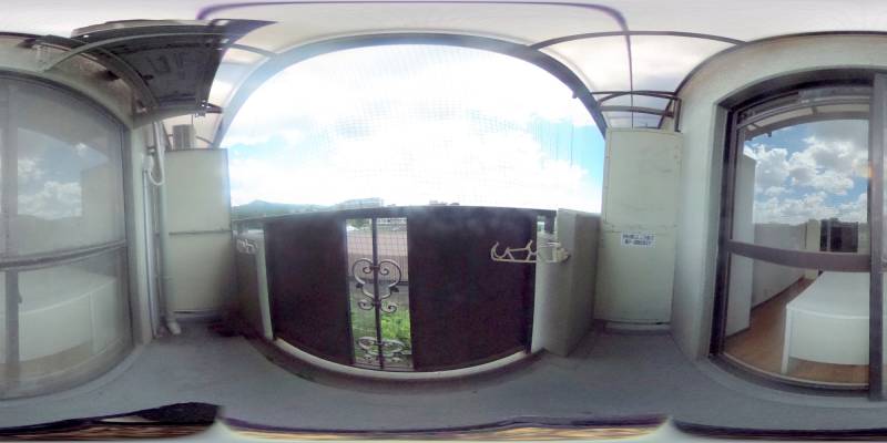 パノラマ画像バルコニー