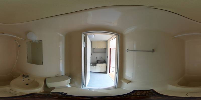 パノラマ画像バスルーム