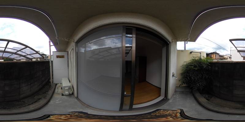 パノラマ画像バルコニー