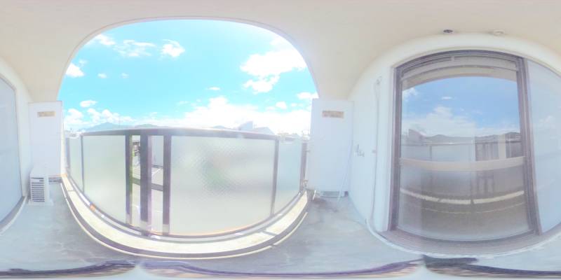 パノラマ画像バルコニー