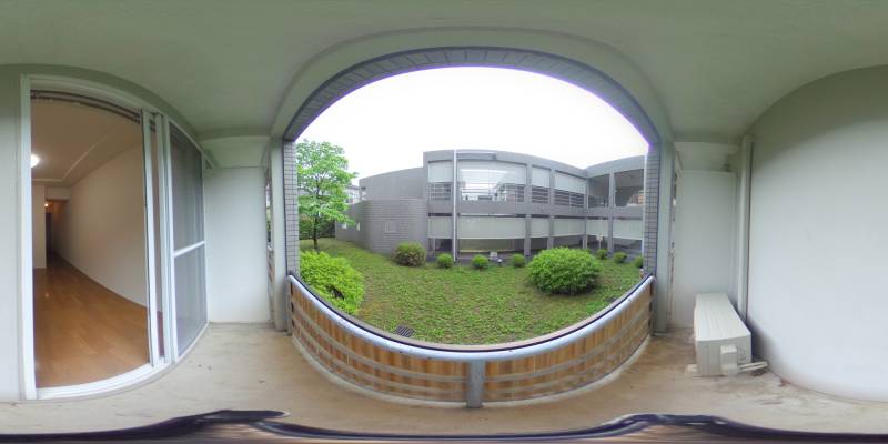 パノラマ画像バルコニー