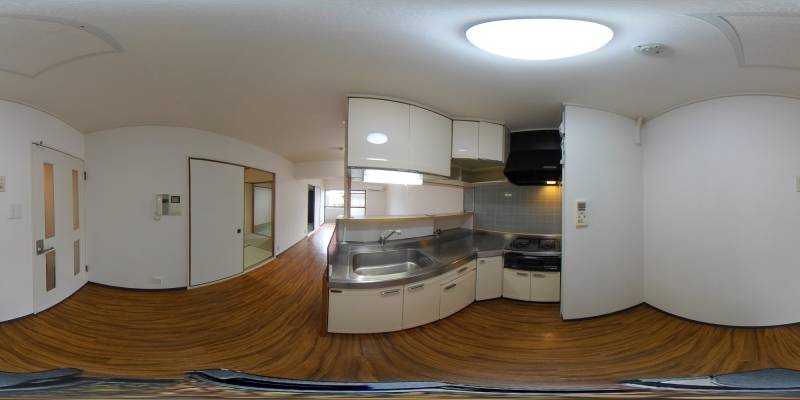 パノラマ画像キッチン