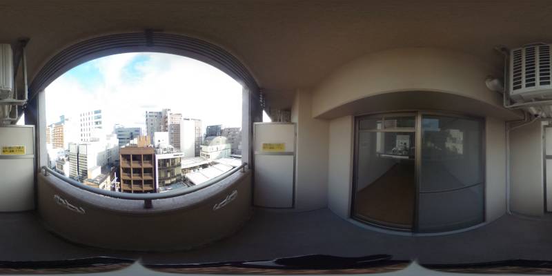 パノラマ画像バルコニー