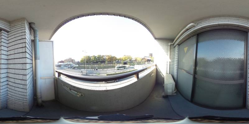 パノラマ画像バルコニー