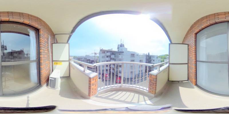 パノラマ画像バルコニー