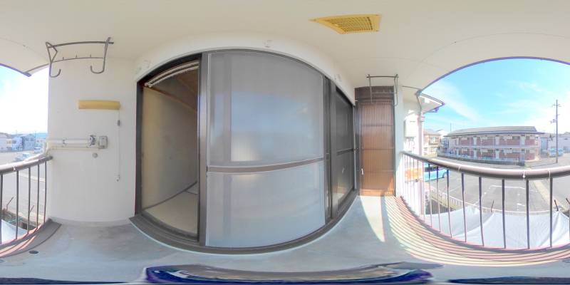 パノラマ画像バルコニー