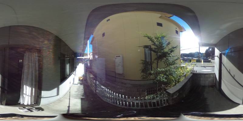 パノラマ画像バルコニー