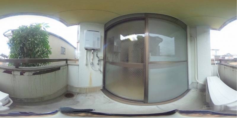 パノラマ画像バルコニー