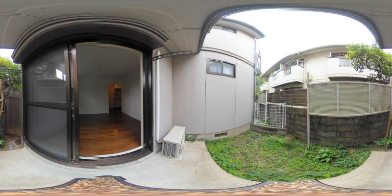 パノラマ画像バルコニー