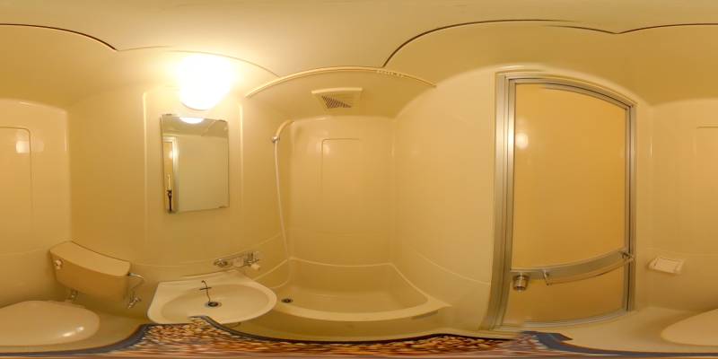 パノラマ画像バスルーム