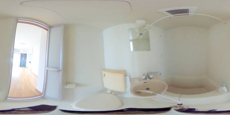 パノラマ画像バスルーム