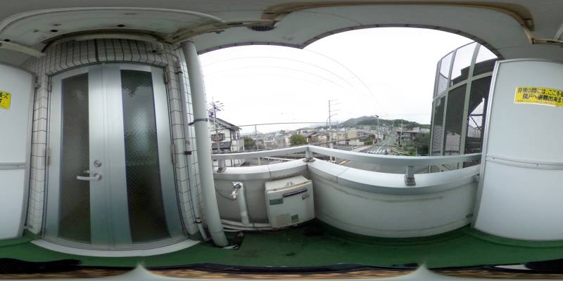 パノラマ画像バルコニー