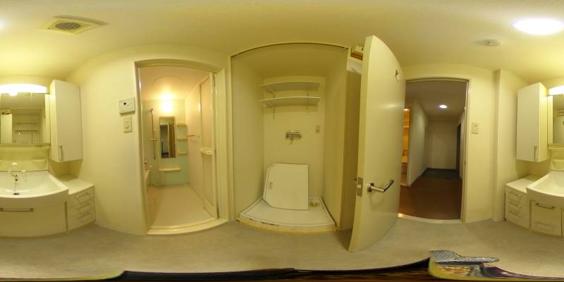 パノラマ画像洗面所