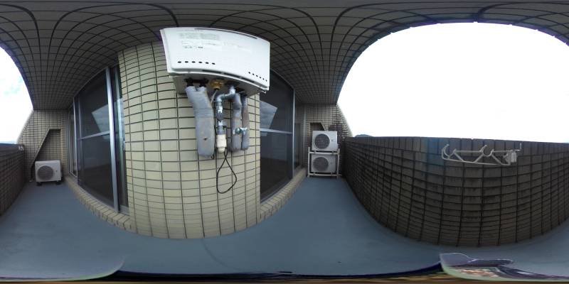 パノラマ画像バルコニー