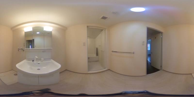 パノラマ画像洗面所