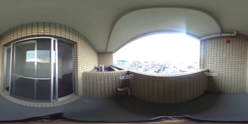 パノラマ画像バルコニー