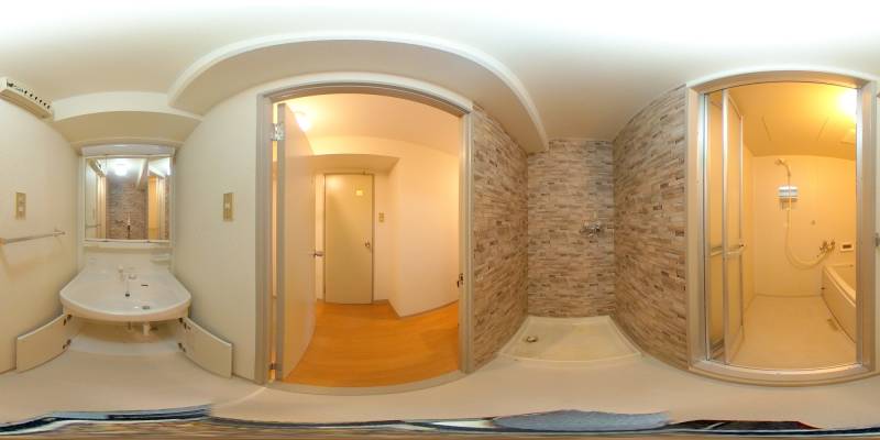 パノラマ画像洗面所