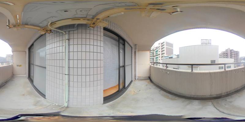 パノラマ画像バルコニー