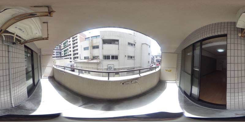 パノラマ画像バルコニー