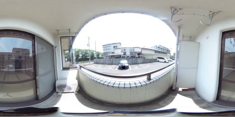 パノラマ画像バルコニー
