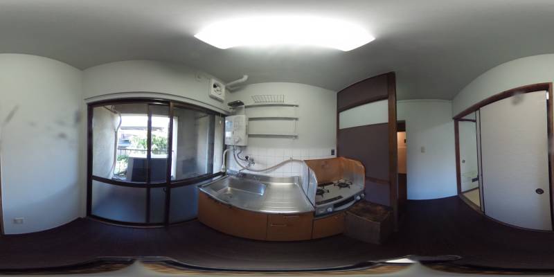 パノラマ画像キッチン