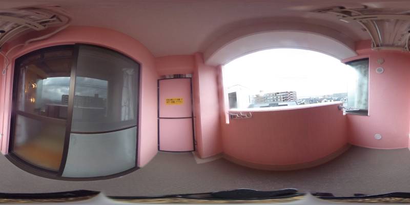 パノラマ画像バルコニー