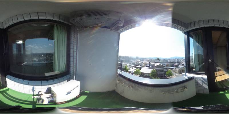 パノラマ画像バルコニー