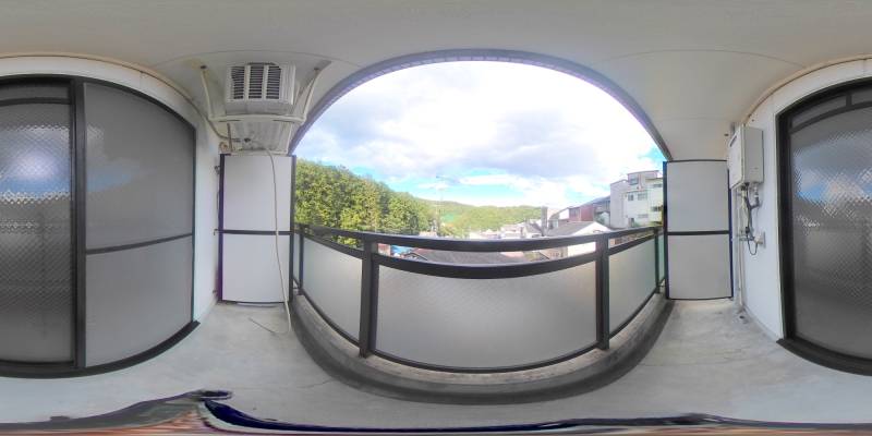 パノラマ画像バルコニー