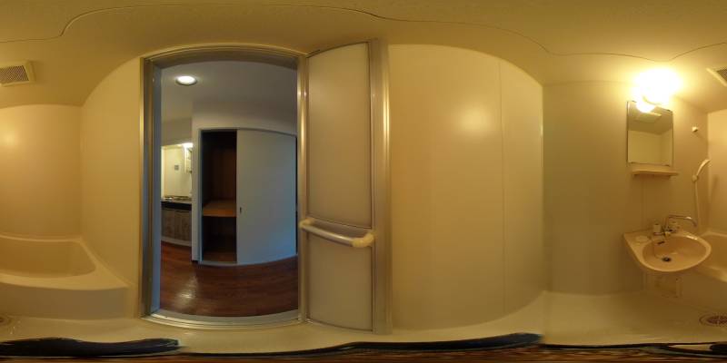 パノラマ画像バスルーム