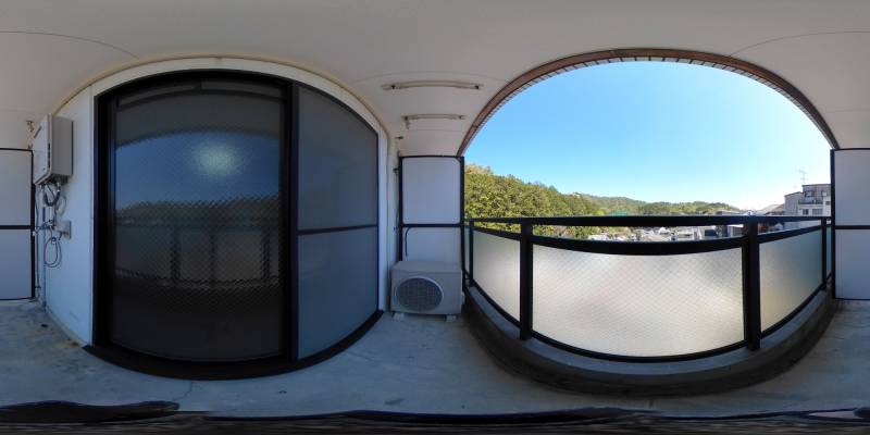 パノラマ画像バルコニー